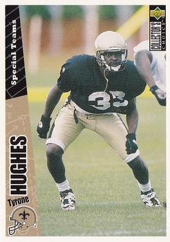 Tyrone Hughes New Orleans Saints 1996 Upper Deck Collector's Choice NFL #186